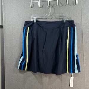 AB by Addison Bay Society Hill Skort Navy/Stripes Size 1X